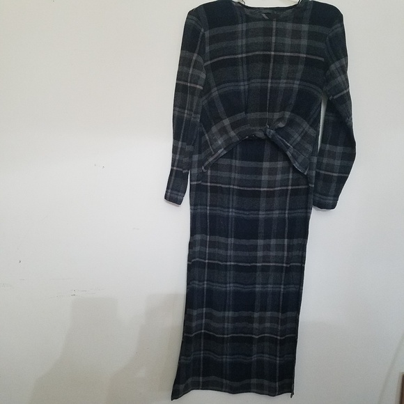 💨Zara High Low Plaid Top - Picture 3 of 6